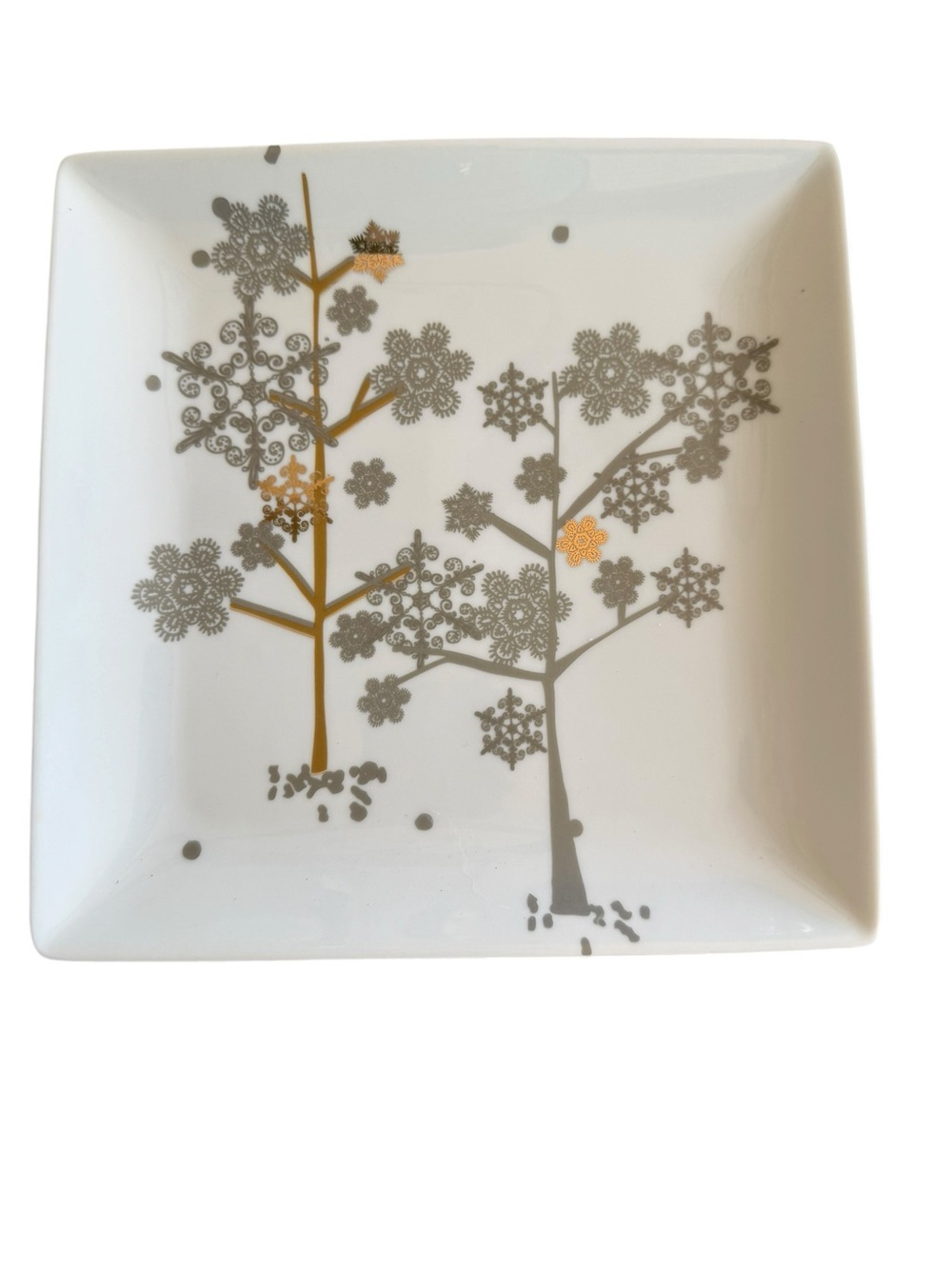 World Market Snowdrift Plates Set of 4 - Picture 2 of 6